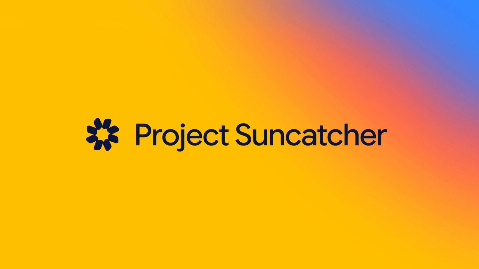 Project Suncatcher concept art for solar-powered AI satellites in orbit