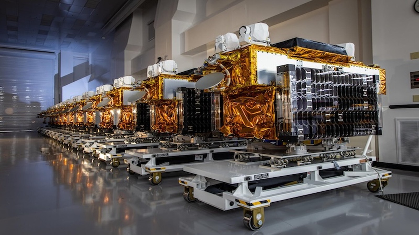 Northrop Grumman Tranche 1 Transport Layer satellites before SDA T1TL-A launch